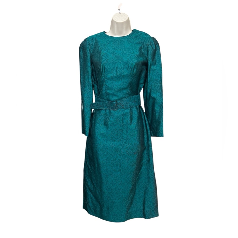 Gorgeous vintage 100% silk dress with long jacket